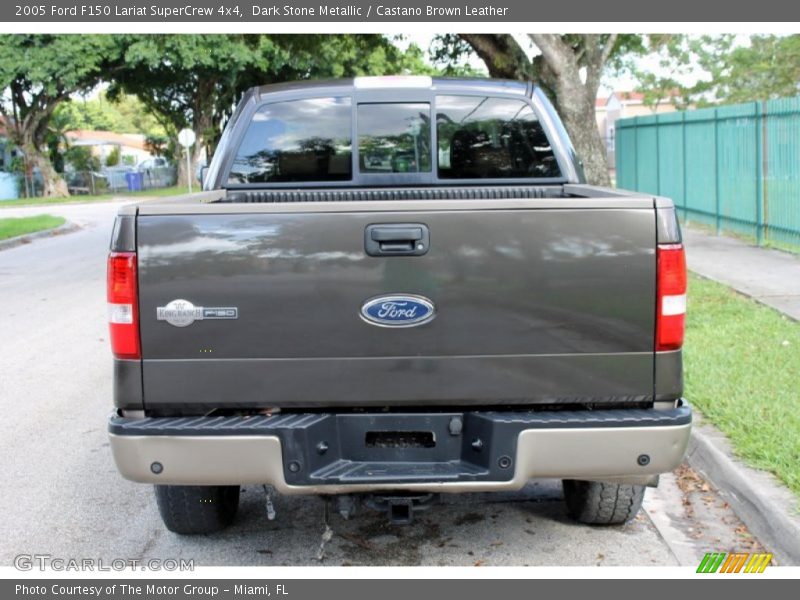 Dark Stone Metallic / Castano Brown Leather 2005 Ford F150 Lariat SuperCrew 4x4