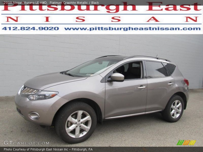 Platinum Graphite Metallic / Black 2010 Nissan Murano LE AWD
