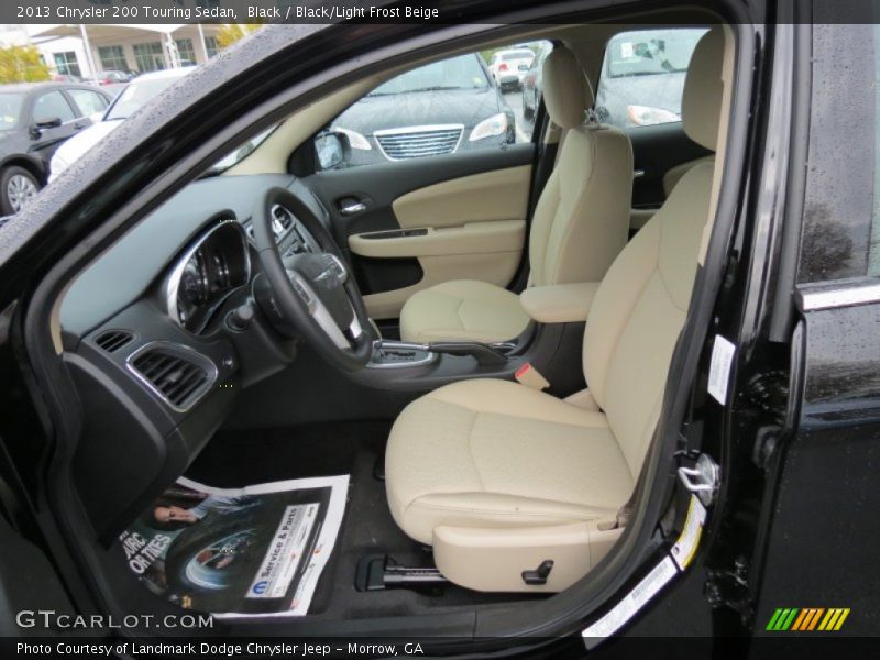 Black / Black/Light Frost Beige 2013 Chrysler 200 Touring Sedan