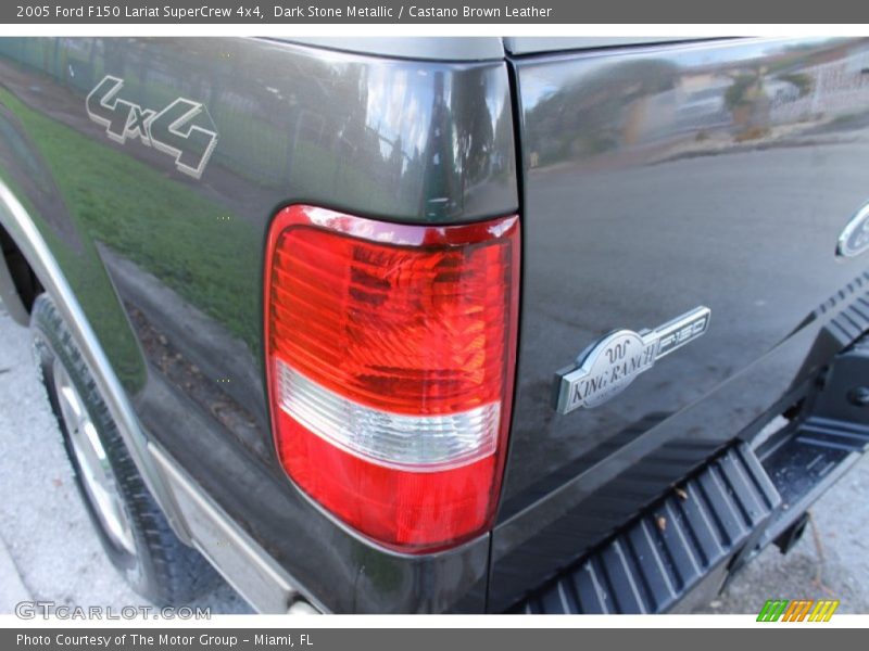Dark Stone Metallic / Castano Brown Leather 2005 Ford F150 Lariat SuperCrew 4x4