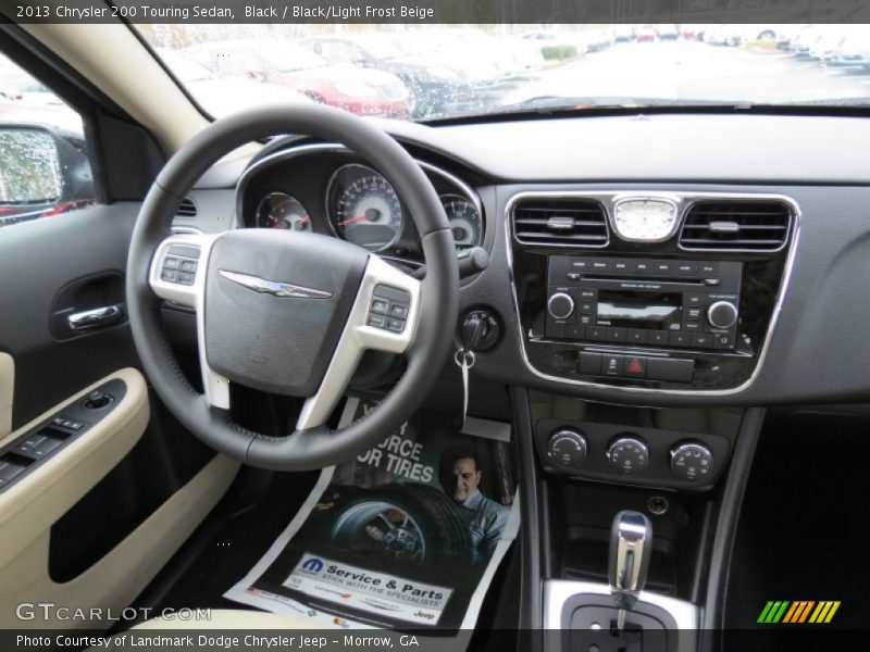 Black / Black/Light Frost Beige 2013 Chrysler 200 Touring Sedan