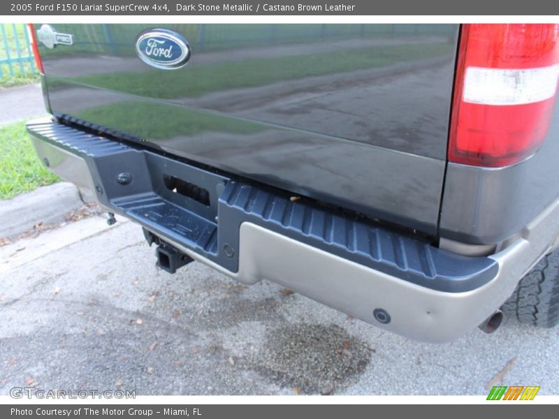 Dark Stone Metallic / Castano Brown Leather 2005 Ford F150 Lariat SuperCrew 4x4