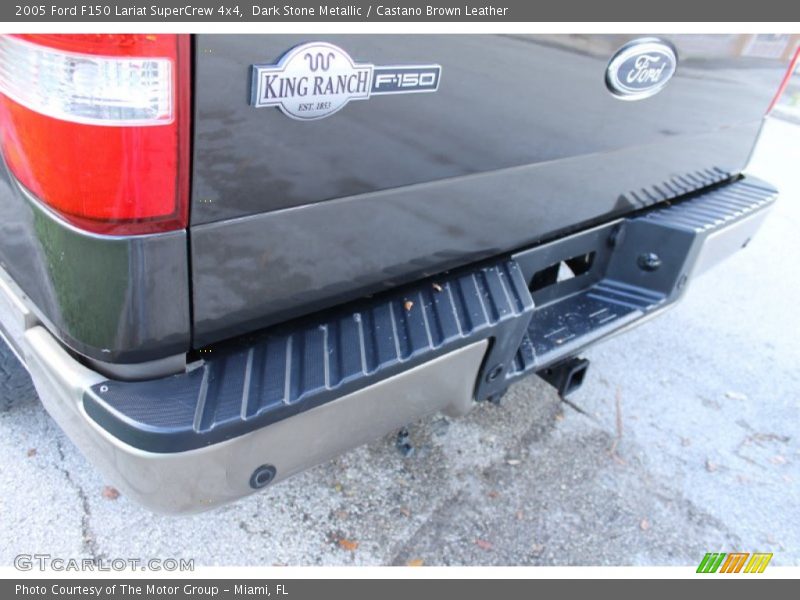 Dark Stone Metallic / Castano Brown Leather 2005 Ford F150 Lariat SuperCrew 4x4