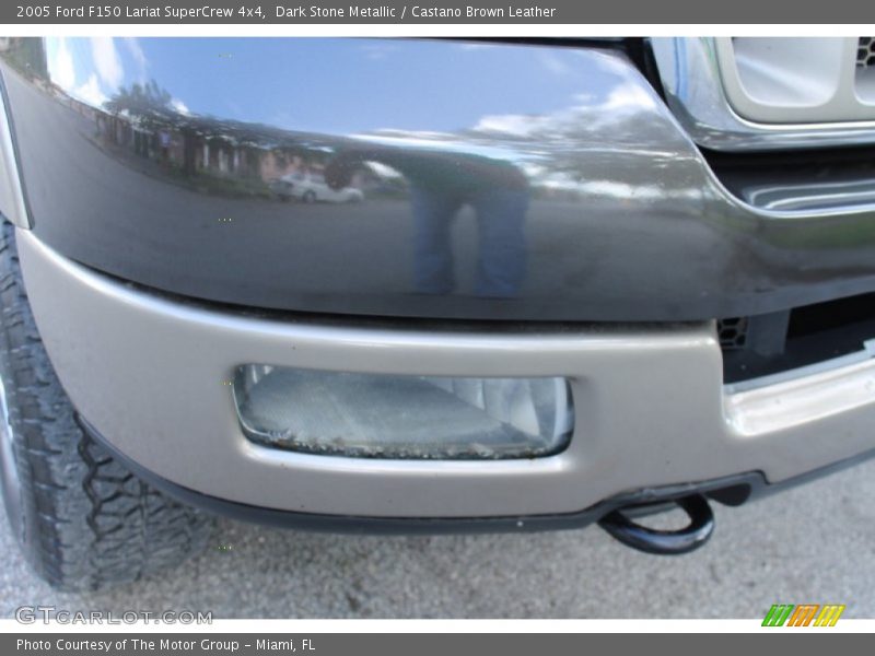 Dark Stone Metallic / Castano Brown Leather 2005 Ford F150 Lariat SuperCrew 4x4