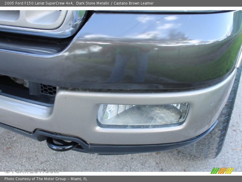 Dark Stone Metallic / Castano Brown Leather 2005 Ford F150 Lariat SuperCrew 4x4