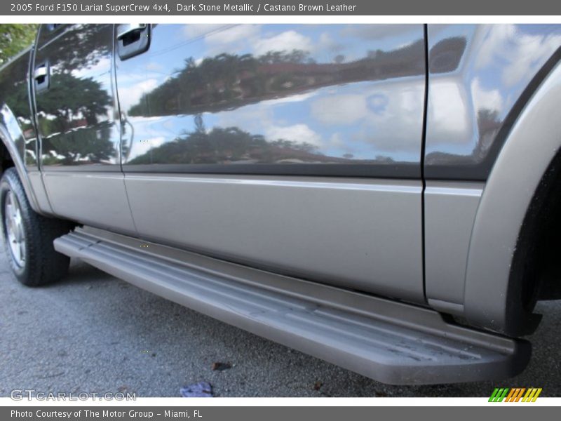 Dark Stone Metallic / Castano Brown Leather 2005 Ford F150 Lariat SuperCrew 4x4