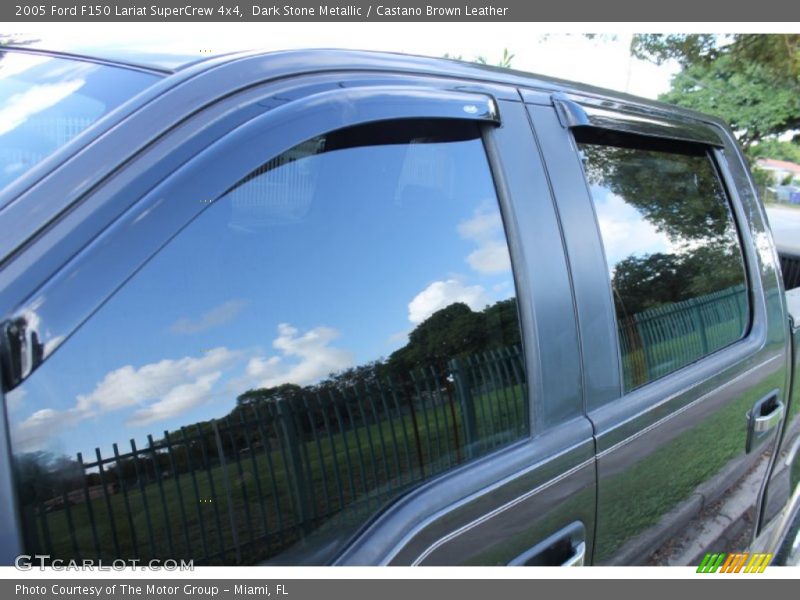 Dark Stone Metallic / Castano Brown Leather 2005 Ford F150 Lariat SuperCrew 4x4