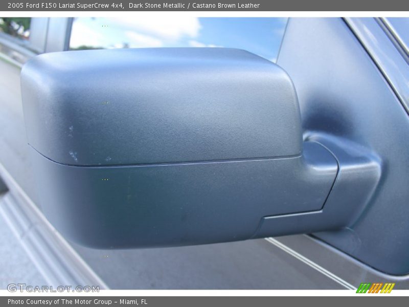 Dark Stone Metallic / Castano Brown Leather 2005 Ford F150 Lariat SuperCrew 4x4