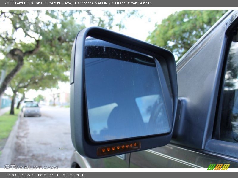 Dark Stone Metallic / Castano Brown Leather 2005 Ford F150 Lariat SuperCrew 4x4