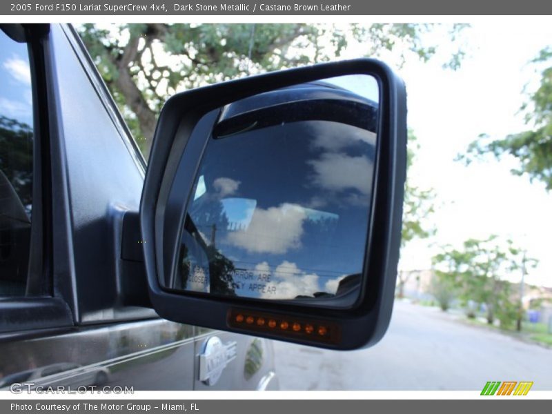 Dark Stone Metallic / Castano Brown Leather 2005 Ford F150 Lariat SuperCrew 4x4