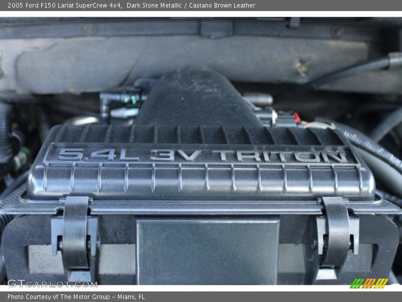 Dark Stone Metallic / Castano Brown Leather 2005 Ford F150 Lariat SuperCrew 4x4