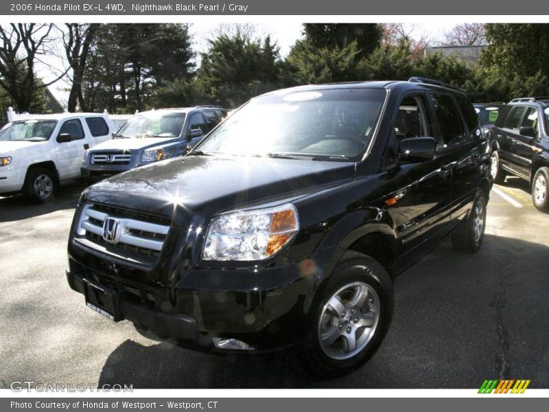 Nighthawk Black Pearl / Gray 2006 Honda Pilot EX-L 4WD
