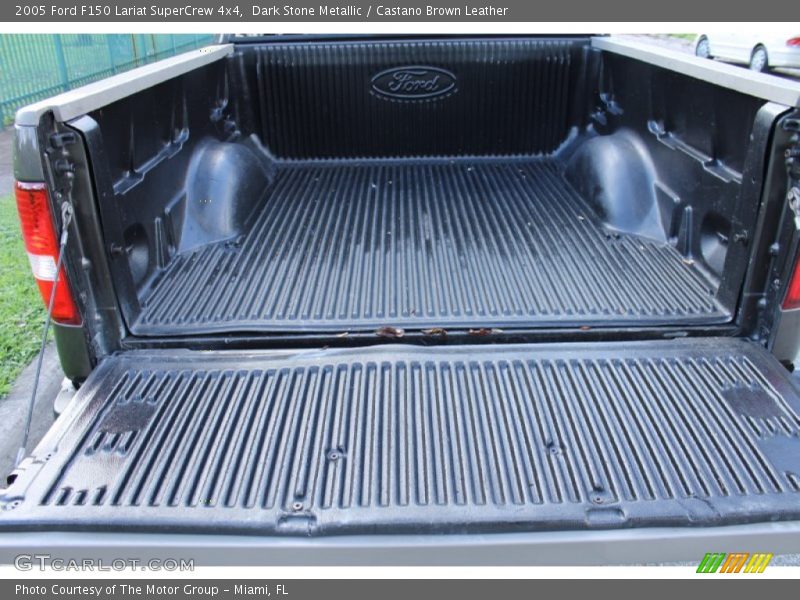 Dark Stone Metallic / Castano Brown Leather 2005 Ford F150 Lariat SuperCrew 4x4