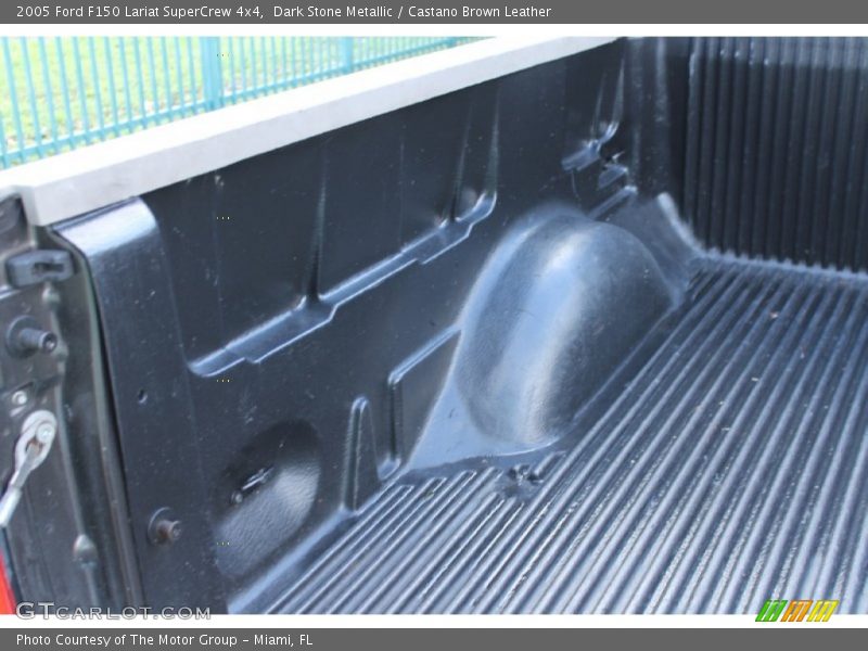 Dark Stone Metallic / Castano Brown Leather 2005 Ford F150 Lariat SuperCrew 4x4
