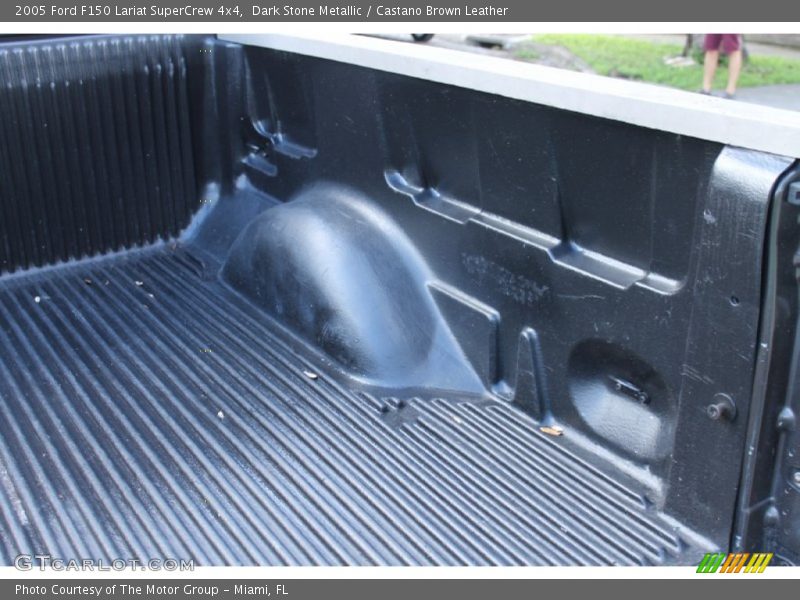 Dark Stone Metallic / Castano Brown Leather 2005 Ford F150 Lariat SuperCrew 4x4
