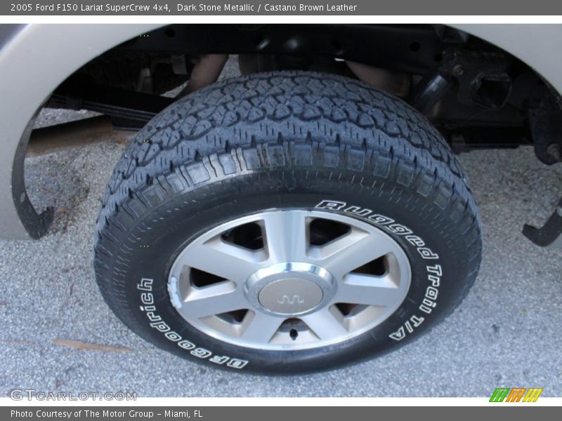 Dark Stone Metallic / Castano Brown Leather 2005 Ford F150 Lariat SuperCrew 4x4