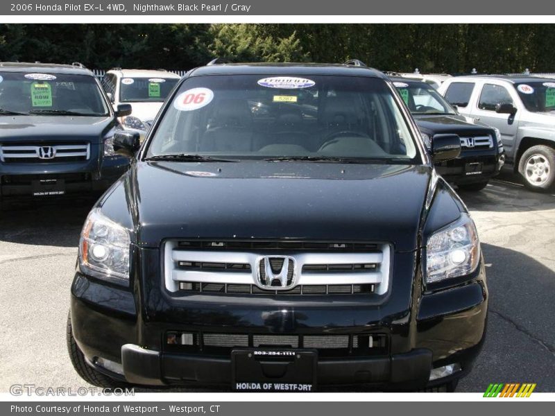 Nighthawk Black Pearl / Gray 2006 Honda Pilot EX-L 4WD