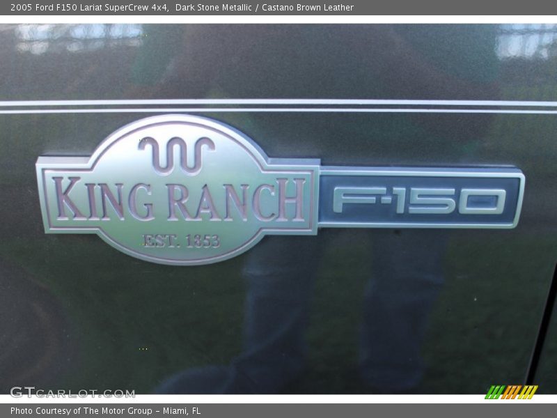 Dark Stone Metallic / Castano Brown Leather 2005 Ford F150 Lariat SuperCrew 4x4