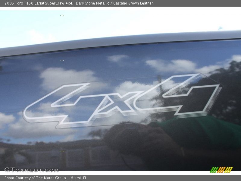 Dark Stone Metallic / Castano Brown Leather 2005 Ford F150 Lariat SuperCrew 4x4