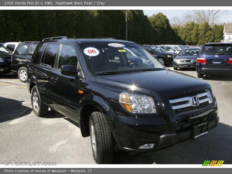 Nighthawk Black Pearl / Gray 2006 Honda Pilot EX-L 4WD