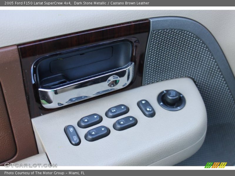 Dark Stone Metallic / Castano Brown Leather 2005 Ford F150 Lariat SuperCrew 4x4