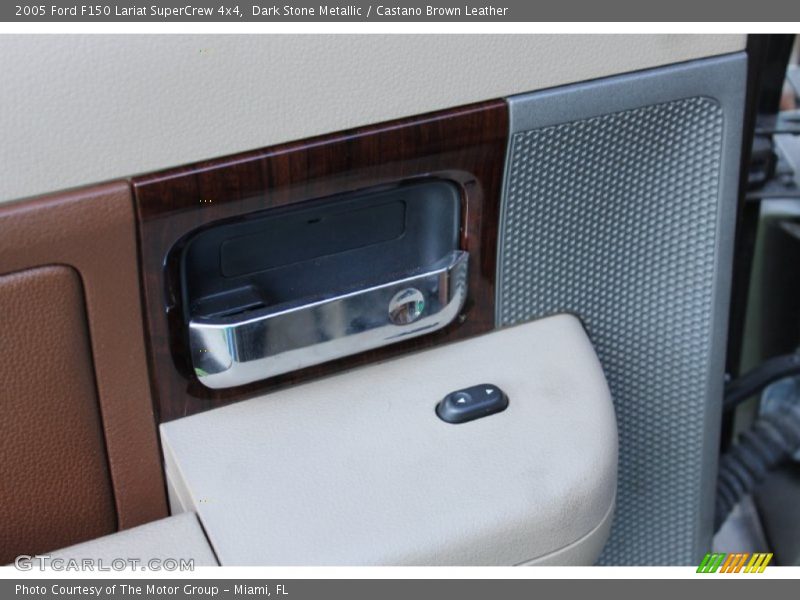 Dark Stone Metallic / Castano Brown Leather 2005 Ford F150 Lariat SuperCrew 4x4