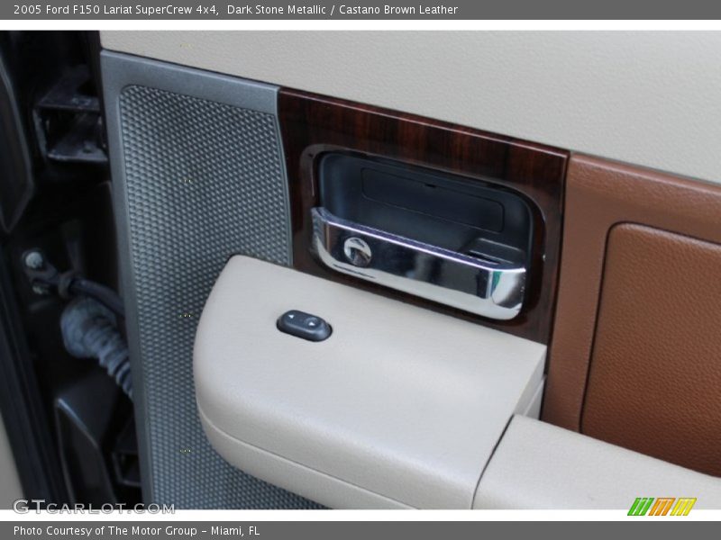 Dark Stone Metallic / Castano Brown Leather 2005 Ford F150 Lariat SuperCrew 4x4