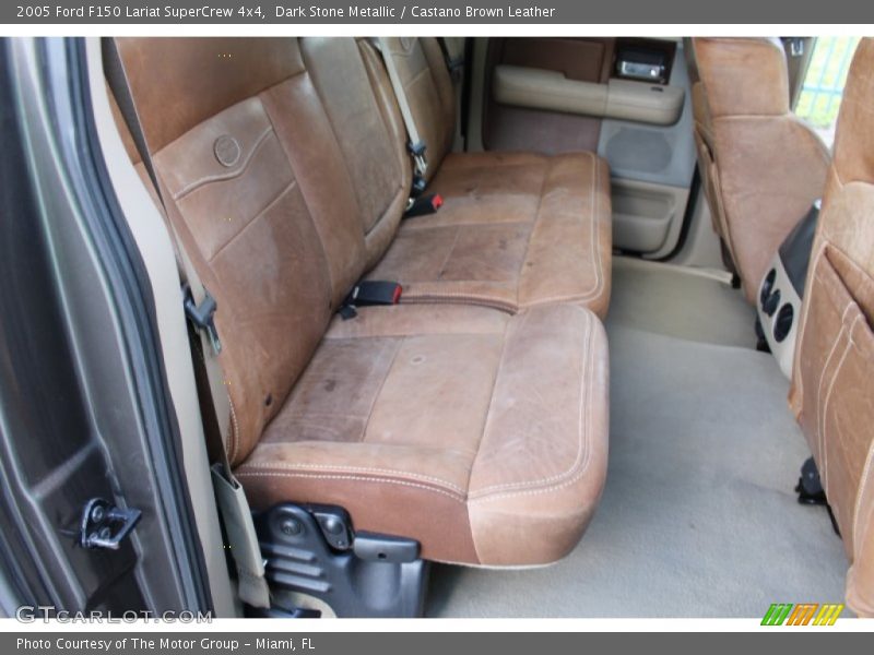 Dark Stone Metallic / Castano Brown Leather 2005 Ford F150 Lariat SuperCrew 4x4