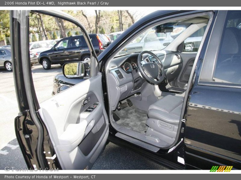Nighthawk Black Pearl / Gray 2006 Honda Pilot EX-L 4WD