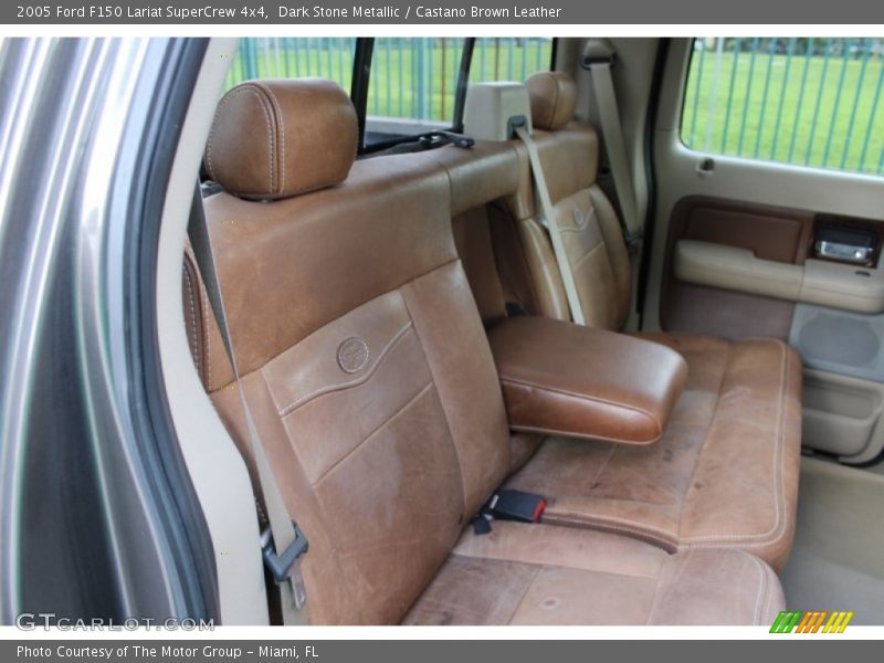 Dark Stone Metallic / Castano Brown Leather 2005 Ford F150 Lariat SuperCrew 4x4