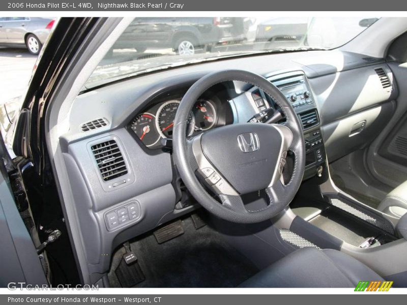 Nighthawk Black Pearl / Gray 2006 Honda Pilot EX-L 4WD