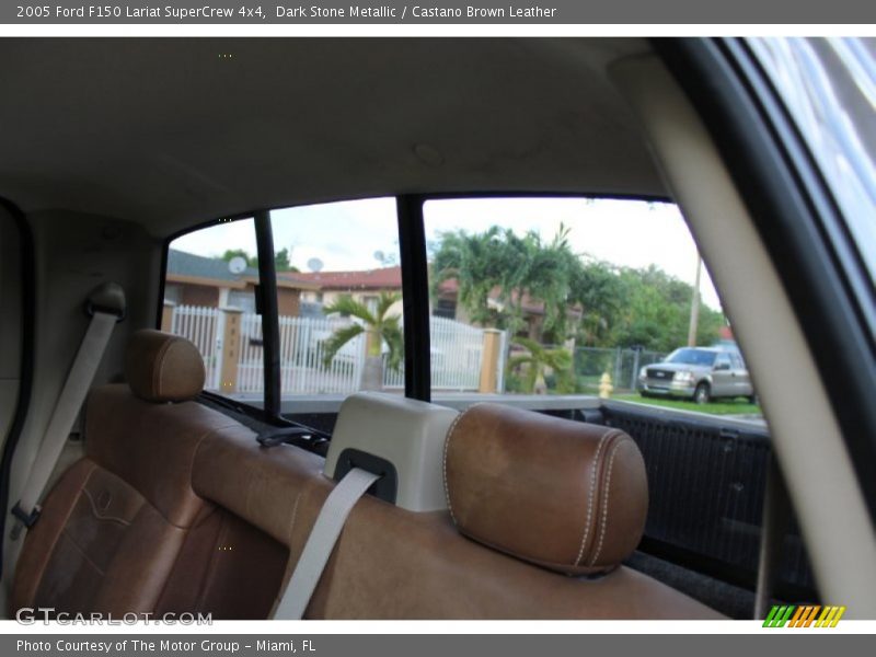 Dark Stone Metallic / Castano Brown Leather 2005 Ford F150 Lariat SuperCrew 4x4