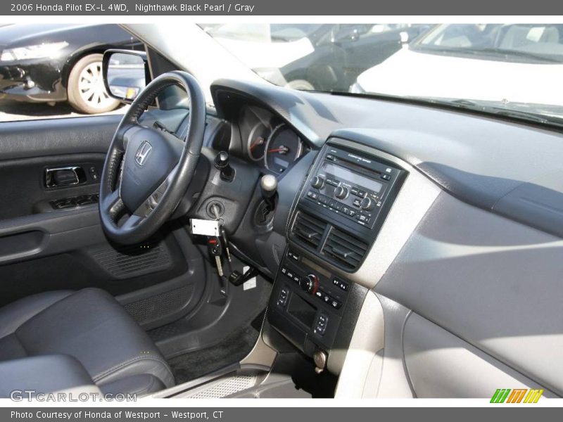 Nighthawk Black Pearl / Gray 2006 Honda Pilot EX-L 4WD
