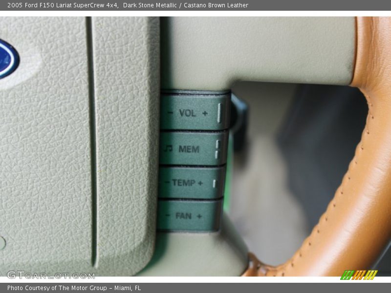 Dark Stone Metallic / Castano Brown Leather 2005 Ford F150 Lariat SuperCrew 4x4