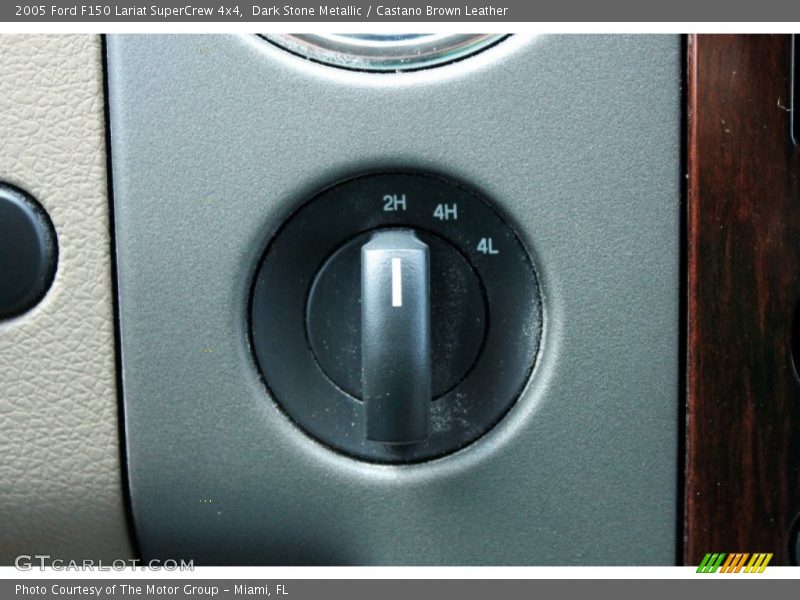 Dark Stone Metallic / Castano Brown Leather 2005 Ford F150 Lariat SuperCrew 4x4