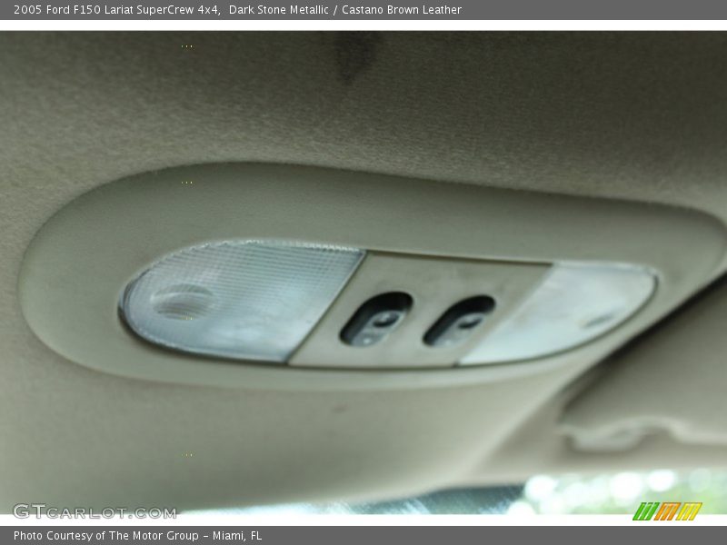 Dark Stone Metallic / Castano Brown Leather 2005 Ford F150 Lariat SuperCrew 4x4