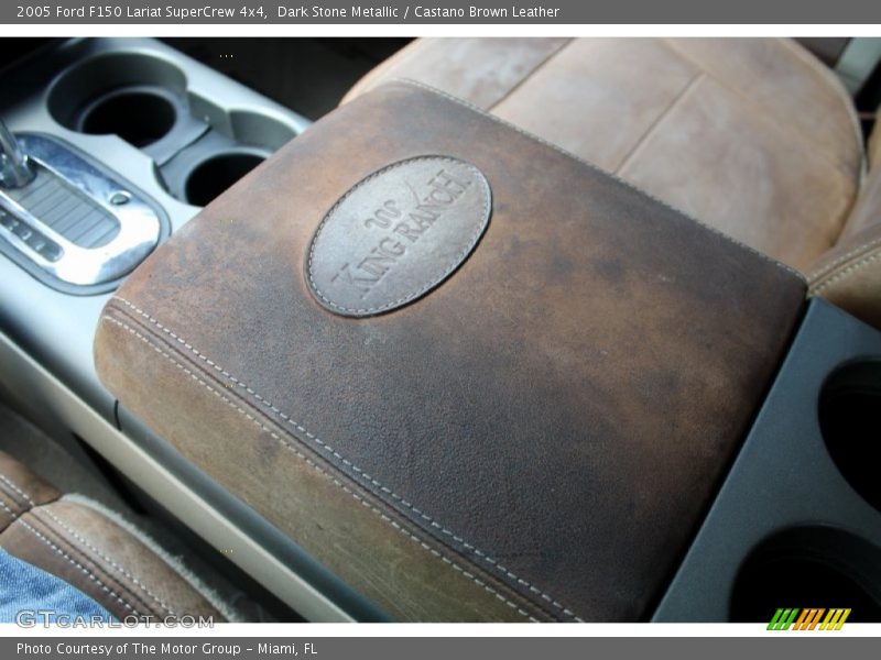 Dark Stone Metallic / Castano Brown Leather 2005 Ford F150 Lariat SuperCrew 4x4