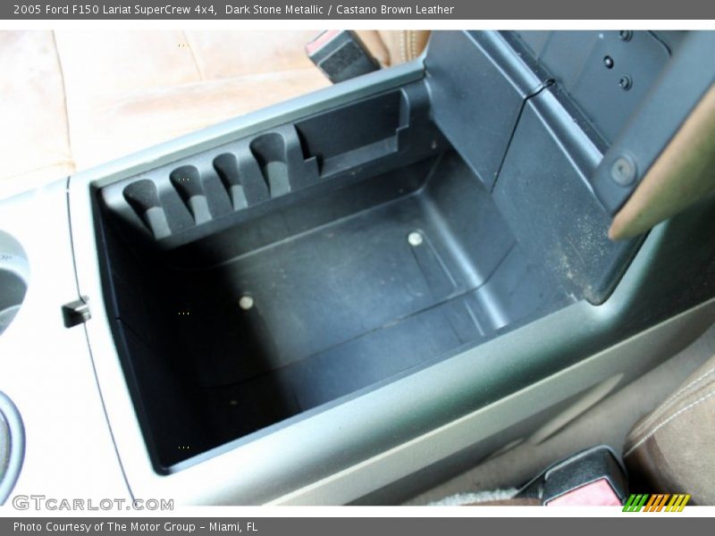 Dark Stone Metallic / Castano Brown Leather 2005 Ford F150 Lariat SuperCrew 4x4