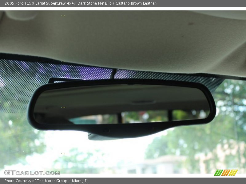 Dark Stone Metallic / Castano Brown Leather 2005 Ford F150 Lariat SuperCrew 4x4
