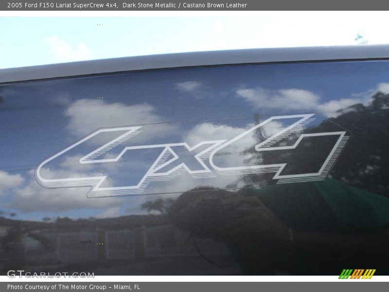 Dark Stone Metallic / Castano Brown Leather 2005 Ford F150 Lariat SuperCrew 4x4