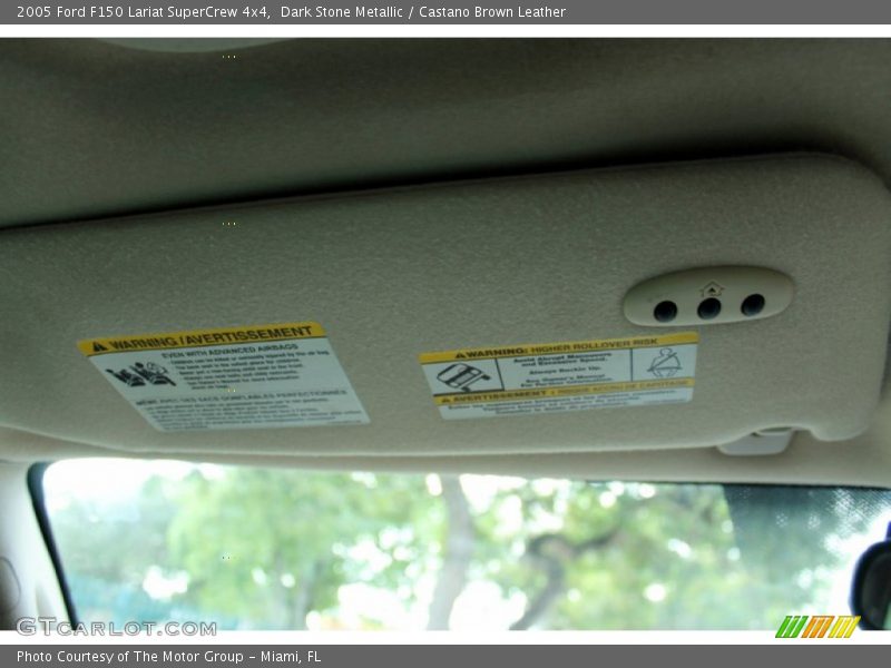 Dark Stone Metallic / Castano Brown Leather 2005 Ford F150 Lariat SuperCrew 4x4