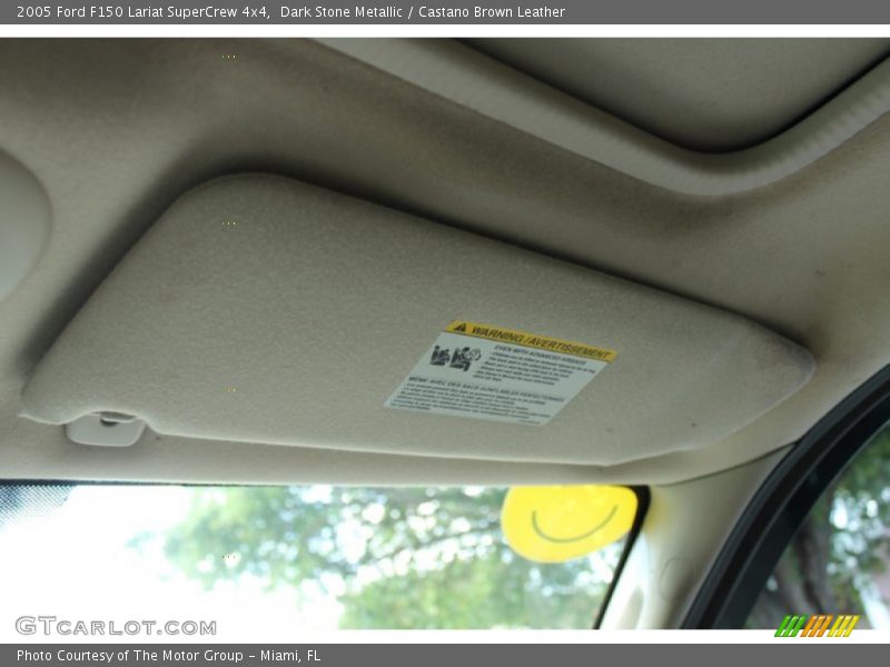 Dark Stone Metallic / Castano Brown Leather 2005 Ford F150 Lariat SuperCrew 4x4