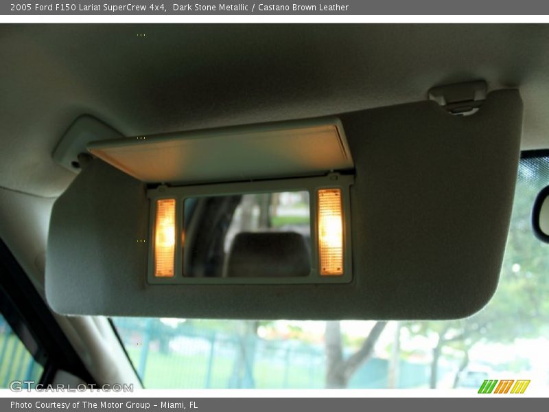 Dark Stone Metallic / Castano Brown Leather 2005 Ford F150 Lariat SuperCrew 4x4