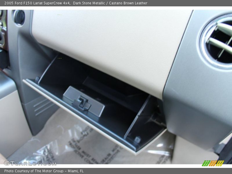 Dark Stone Metallic / Castano Brown Leather 2005 Ford F150 Lariat SuperCrew 4x4
