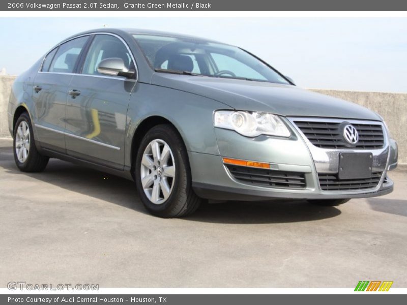 Granite Green Metallic / Black 2006 Volkswagen Passat 2.0T Sedan