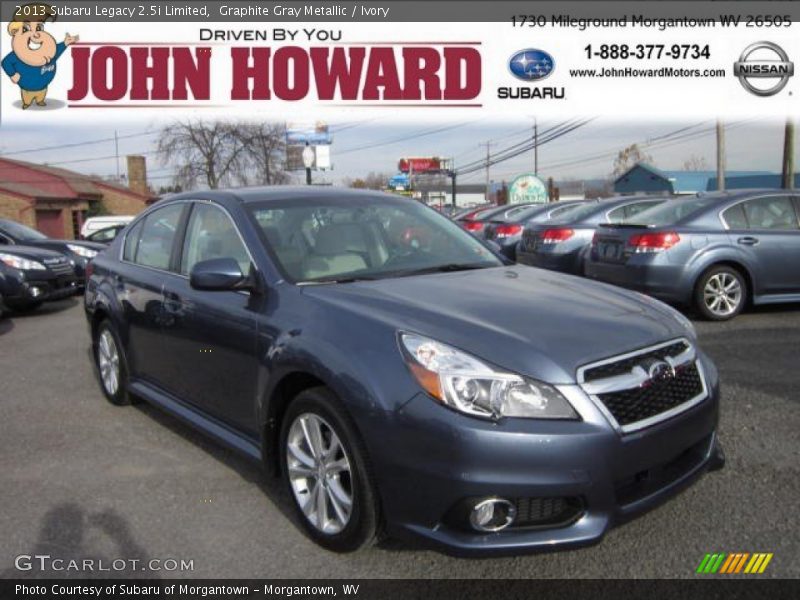 Graphite Gray Metallic / Ivory 2013 Subaru Legacy 2.5i Limited