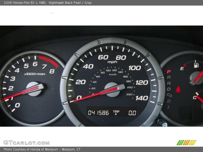 Nighthawk Black Pearl / Gray 2006 Honda Pilot EX-L 4WD