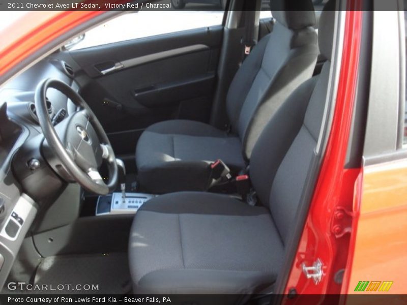 Victory Red / Charcoal 2011 Chevrolet Aveo LT Sedan