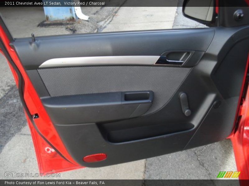 Victory Red / Charcoal 2011 Chevrolet Aveo LT Sedan