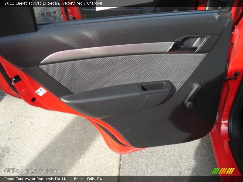 Victory Red / Charcoal 2011 Chevrolet Aveo LT Sedan